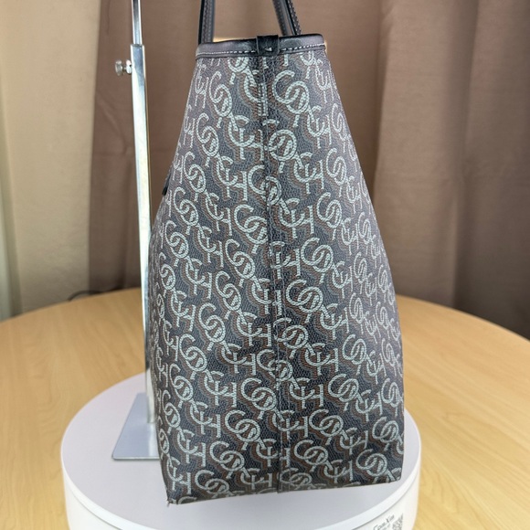 ๐ฅCOACH - Monogram City Tote Navy Blue Coated Canvas Leather CF342 - 110U477 - Picture 6 of 17